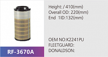 Фильтр воздушный RF-3670AB (1/)