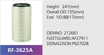 Фильтр воздушный RF-3625A (1/)