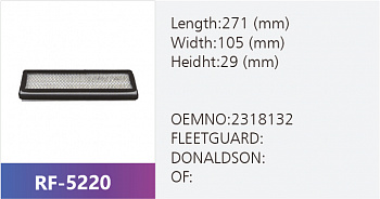 Фильтр салона RF-5220 (1/)